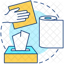 Tissues and paper towels  Icon
