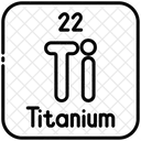 Titanio Quimica Tabela Periodica Ícone