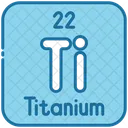 Titanium Chemistry Periodic Table Icon