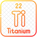 Titanium Chemistry Periodic Table Icon