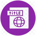 Title Label Title Tage Icon