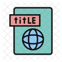 Title Title Tage Labal Sign Icon