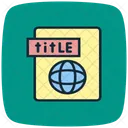 Titre Etiquette Etiquette Icon