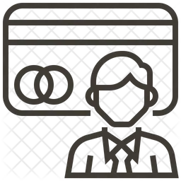 Titulaire de la carte de crédit  Icône