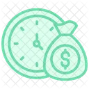 Time Is Money Color Outline Icon Icon