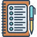 To Do List Diary Notebook Icon