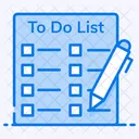 To Do List Inventory List Product List Icon
