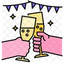 Toast Drink Alcohol Icon