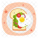 Toast Sandwich Food Icon