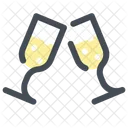 Holidays Glasses Champagne Icon