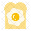 Cafe Egg Toast Icon