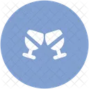 Anstossen Glaser Party Symbol