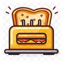 Toaster Bread Kitchen Icon