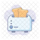 Toaster Und Brot Toastmaschine Toaster Symbol