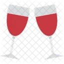 Toasting Wine Glass Alcohol Icon