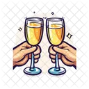 Toasting Hands Icon