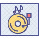 Toca Discos Dispositivo De Musica Retro Musica Vintage Ícone