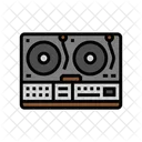 Retro Dj Tocadiscos Icono