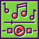 Música, tocando  Ícone