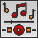 Música, tocando  Ícone