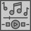 Música, tocando  Ícone