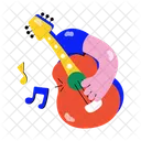 Tocar Guitarra Musica De Guitarra Violao Ícone