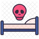 Krank Bett Sterben Symbol