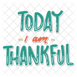 Today i am thankful sticker  Icon