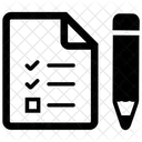 Stift Aufgaben Checkliste Icon