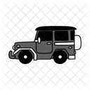 Ilustracion De Automovil Todoterreno Monocromo Negro Todoterreno Vehiculo 4 X 4 Icono