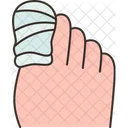 Toe Broken Injury Icon