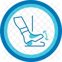 Toe Drop Shoe Tap Tap Dance Move Footwork Drop Downward Fall Step Rhythm Beat Icon