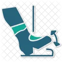 Toe Drop Shoe Tap Tap Dance Move Footwork Drop Downward Fall Step Rhythm Beat Icon