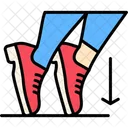 Toe Stand Shoe Tap Balance Icon