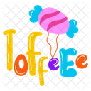 Candy Toffee Toffee Word Icon