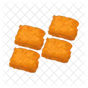 Tofu frito  Icono