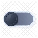 Toggle Button Off Skeuomorphism Analog Icon