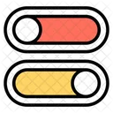 Toggle Buttons Switch Power Icono
