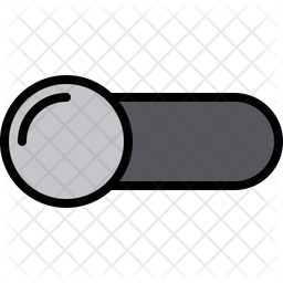 Toggle Off Icon - Download in Colored Outline Style