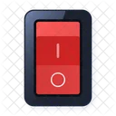 Toggle Red Off Skeuomorphism Analog Icon
