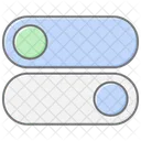Toggle Switch Lineal Color Icon アイコン