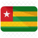 Togo Flagge Land Symbol