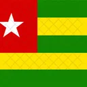 Togolese Republic Flag Country Icon