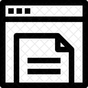 Web Navigateur Document Icône
