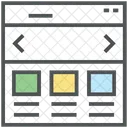 Web Conception Mise En Page Icône