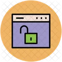 Web Non Securise Verrouiller Icône
