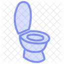 Toilet Color Outline Icon Symbol
