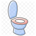 Toilet Awesome Lineal Color Icon Symbol