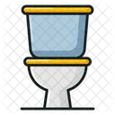 Commode Flush Toilet Seat Icon