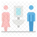 Toilet Man Woman Icon